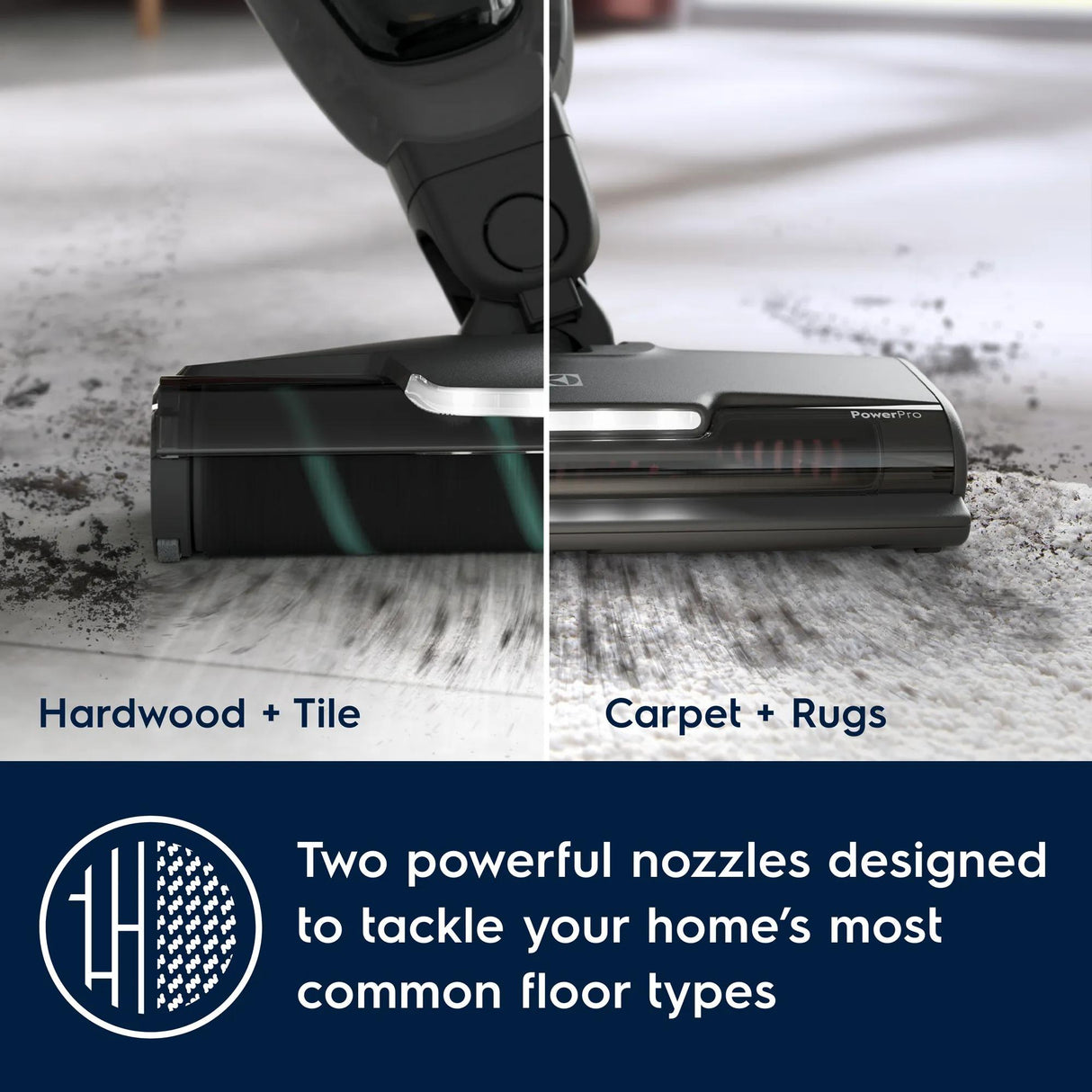Electrolux WellQ7 Hard Floor Cordless 2-in-1 Stick &amp; Handheld Vacuum with PowerPro Roller, Soft Sand