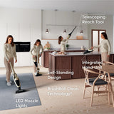 Electrolux WellQ7 Hard Floor Cordless 2-in-1 Stick &amp; Handheld Vacuum with PowerPro Roller, Soft Sand