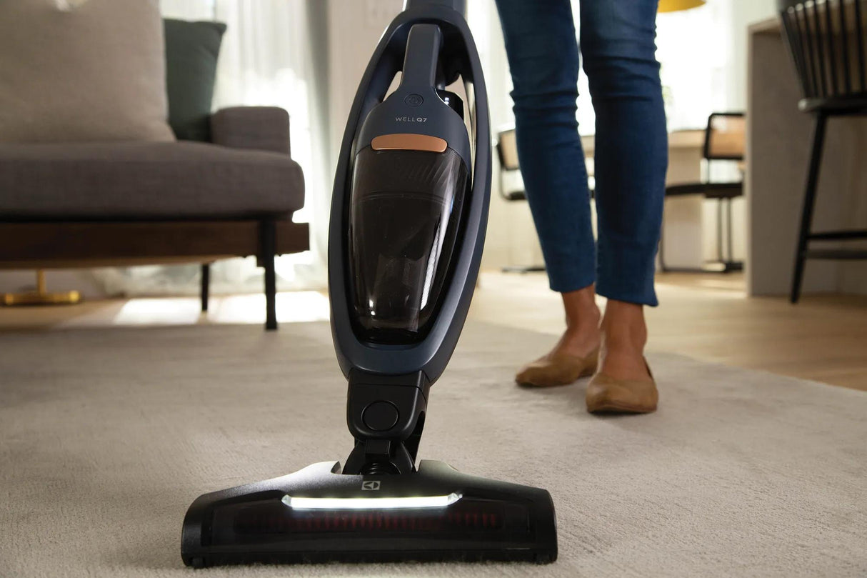 Electrolux WellQ7 Cordless 2-in-1 Stick &amp; Handheld Vacuum, 50-Min Runtime, Denim Blue