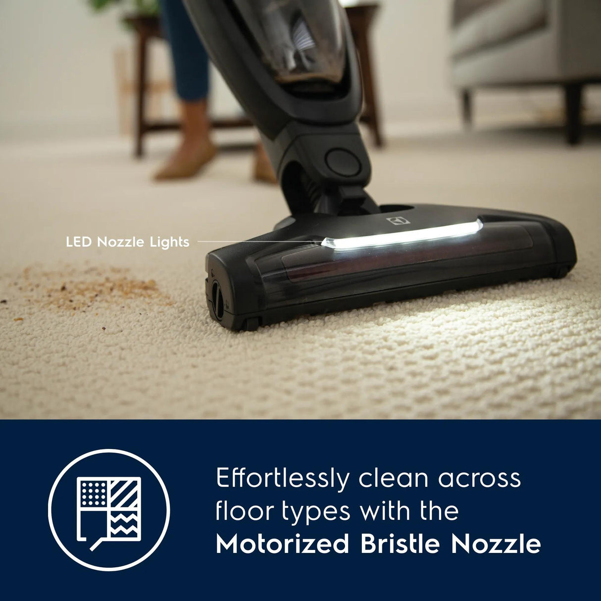 Electrolux WellQ7 Cordless 2-in-1 Stick &amp; Handheld Vacuum, 50-Min Runtime, Granite Grey