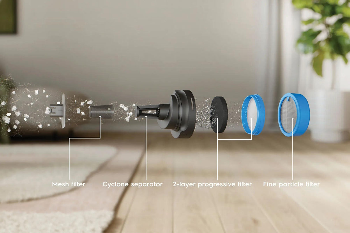 Electrolux Ultimate600 Cordless 2-in-1 Stick &amp; Handheld Vacuum with PowerPro Nozzle, 50-Min Runtime, Denim Blue