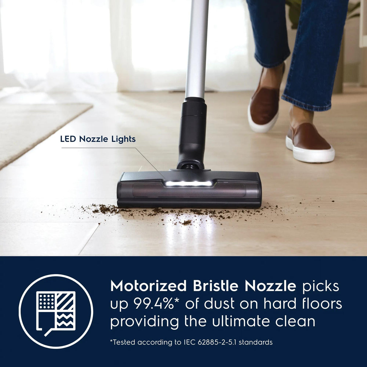Electrolux Ultimate600 Cordless 2-in-1 Stick &amp; Handheld Vacuum with PowerPro Nozzle, 50-Min Runtime, Denim Blue