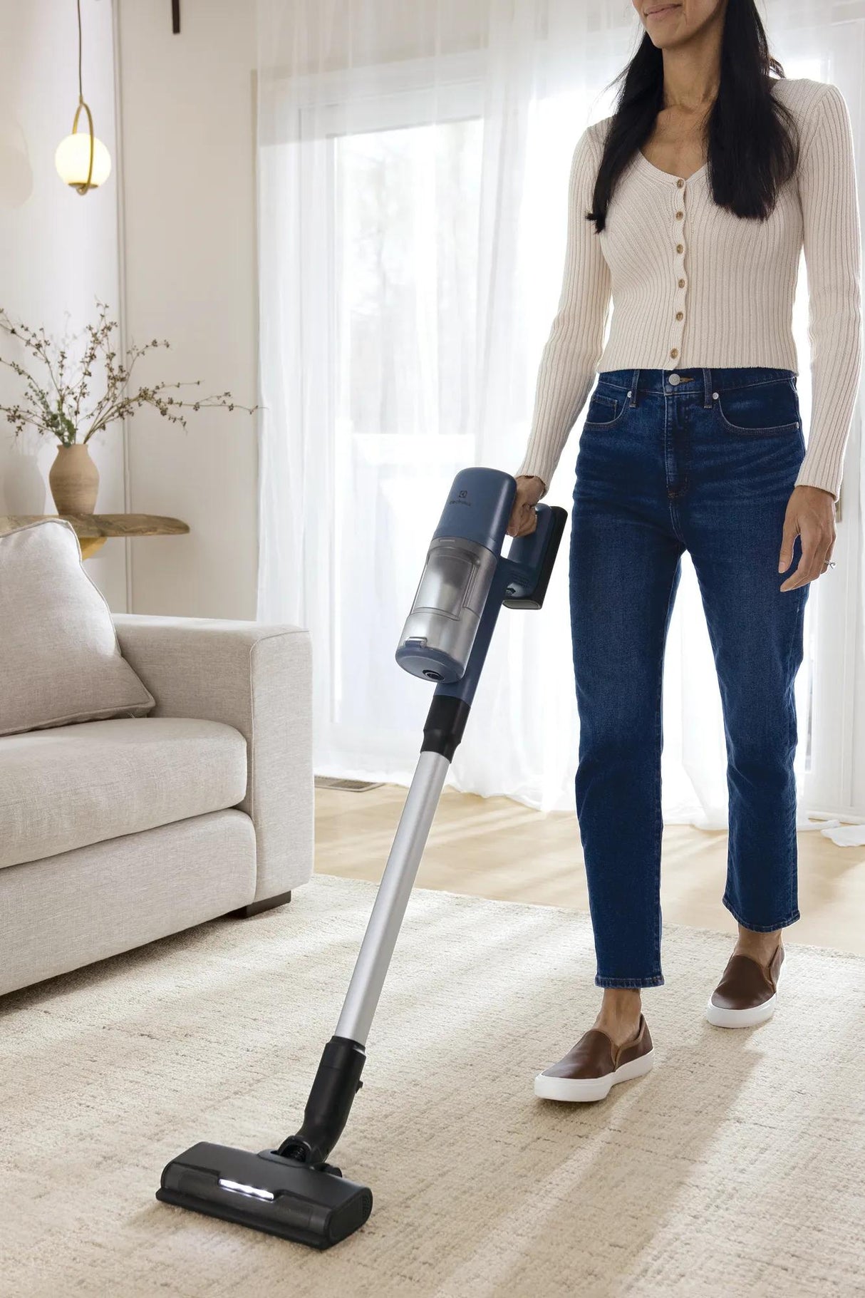 Electrolux Ultimate600 Cordless 2-in-1 Stick &amp; Handheld Vacuum with PowerPro Nozzle, 50-Min Runtime, Denim Blue