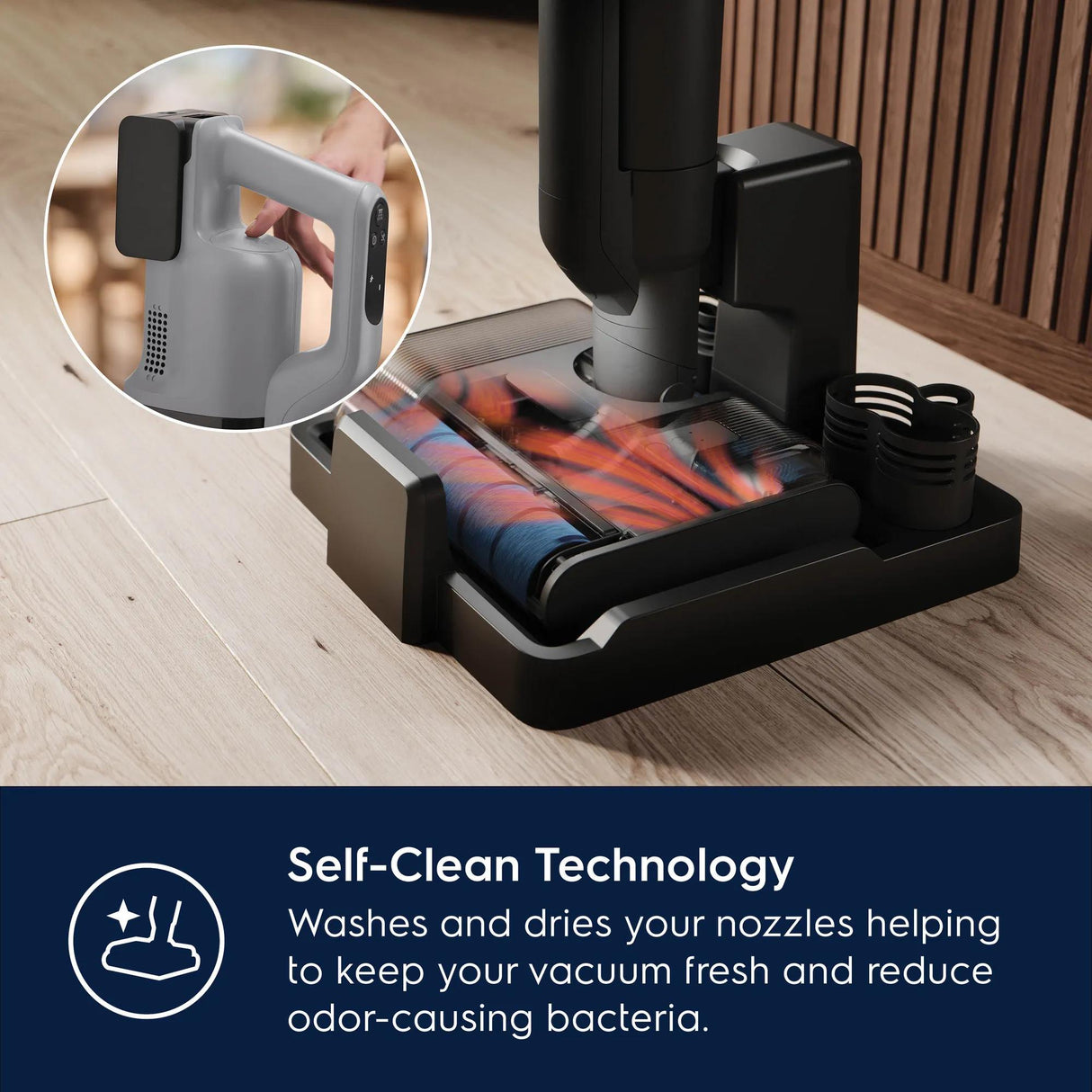 Electrolux 2-in-1 Cordless Wet &amp; Dry Vacuum with Self-Clean &amp; LED Display, Urban Grey