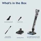 Electrolux 2-in-1 Cordless Wet &amp; Dry Vacuum with Self-Clean &amp; LED Display, Urban Grey
