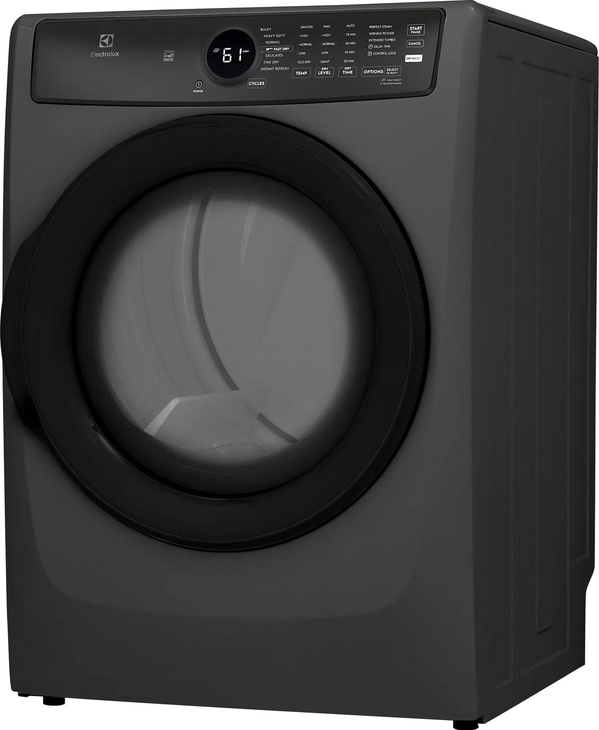 Electrolux 400 Series 8.0 Cu. Ft. Front Load Perfect Steam Electric Dryer with Instant Refresh – Titanium