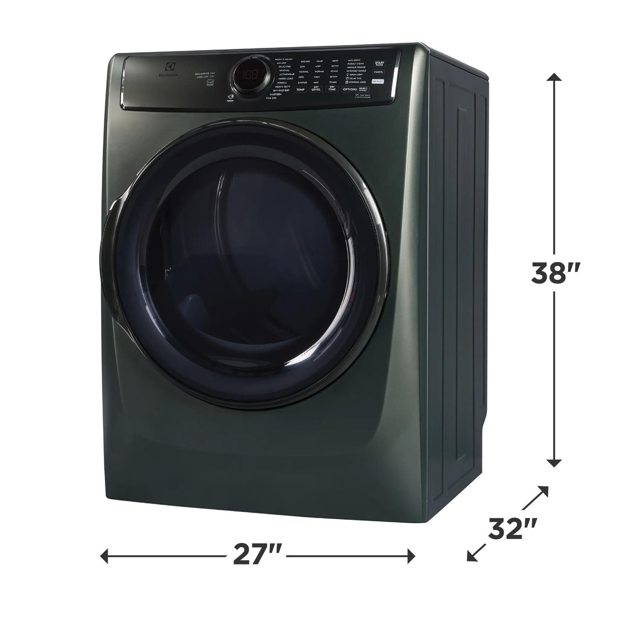 Electrolux 700 Series 8.0 Cu. Ft. Front Load Perfect Steam Electric Dryer with Balanced Dry & Instant Refresh – Alpine