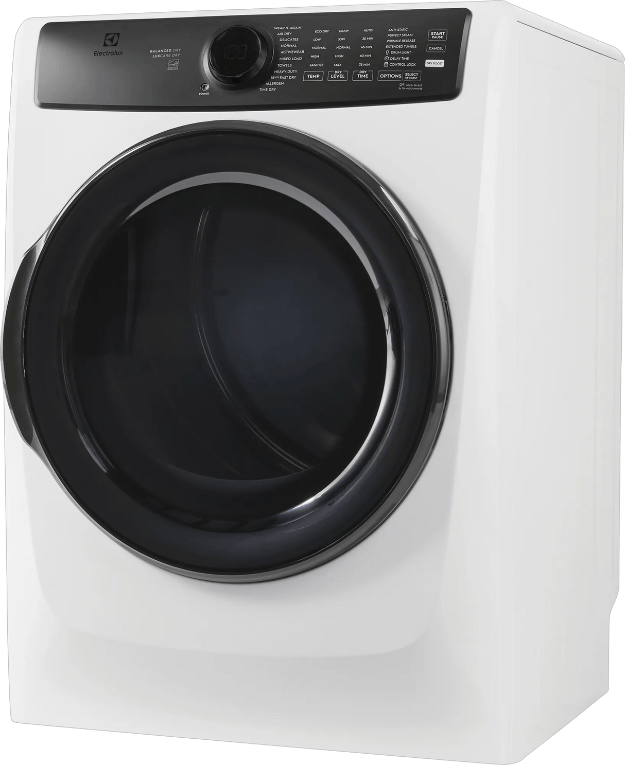 Electrolux 700 Series 8.0 Cu. Ft. Front Load Electric Dryer with Perfect Steam, Balanced Dry &amp; Instant Refresh, Matte White