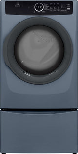 Electrolux 400 Series 8.0 Cu. Ft. Front Load Gas Dryer with Perfect Steam &amp; Instant Refresh, Denim Blue