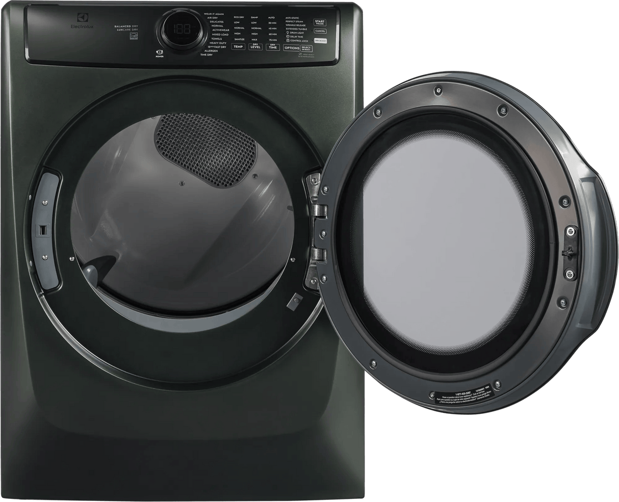 Electrolux 700 Series 8.0 Cu. Ft. Front Load Gas Dryer with Perfect Steam, LuxCare Dry &amp; Instant Refresh, Alpine Green
