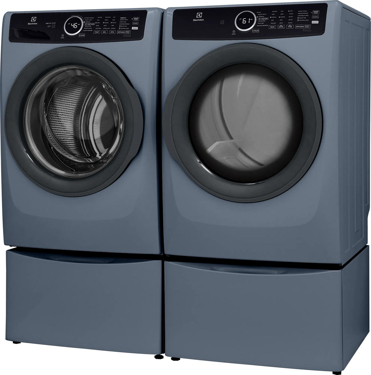 Electrolux 400 Series 8.0 Cu. Ft. Front Load Electric Dryer with Perfect Steam &amp; Instant Refresh, Denim Blue