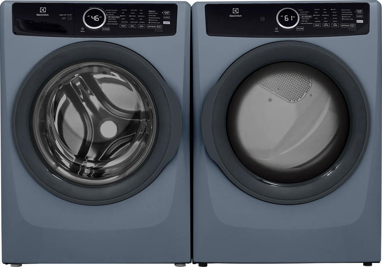 Electrolux 400 Series 8.0 Cu. Ft. Front Load Electric Dryer with Perfect Steam &amp; Instant Refresh, Denim Blue