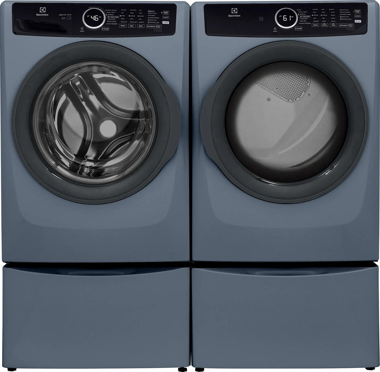Electrolux 400 Series 8.0 Cu. Ft. Front Load Electric Dryer with Perfect Steam &amp; Instant Refresh, Denim Blue