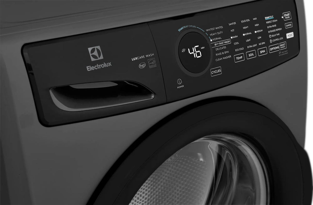 Electrolux 400 Series 4.5 Cu. Ft. Front Load Washer with LuxCare Wash &amp; Perfect Steam, Titanium