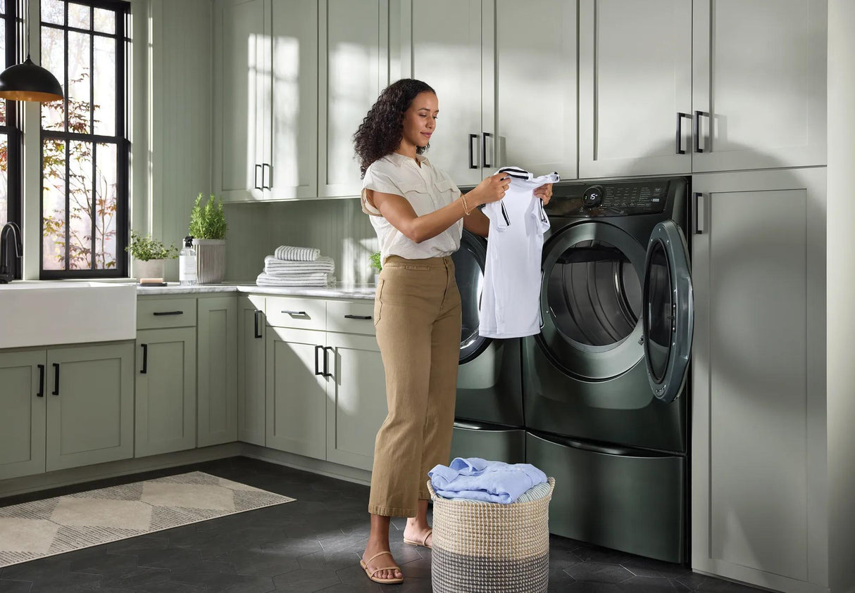 Electrolux 700 Series 8.0 Cu. Ft. Front Load Gas Dryer with Perfect Steam, LuxCare Dry &amp; Instant Refresh, Alpine Green