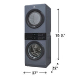 300 Series Laundry Tower Single Unit Washer & Electric Dryer - (ELTE7300AD) -