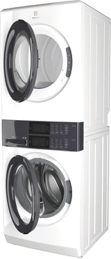 Electrolux Laundry Tower(TM) Single Unit Front Load 4.4 Cu. Ft. Washer & 8 Cu. Ft. Gas Dryer - (ELTG7300AW) - ELECTROLUX