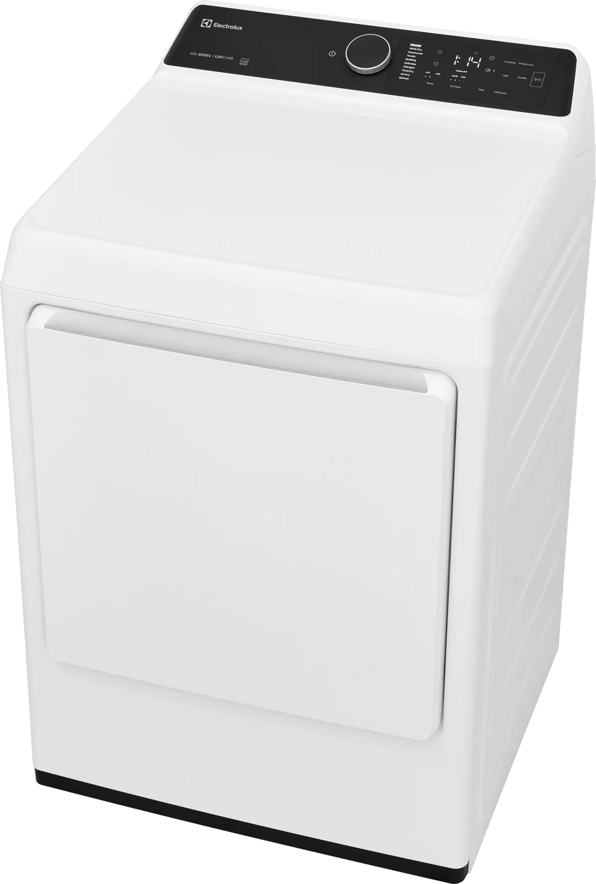 Electrolux ELVE7400AW electric dryer - right three-quarter view