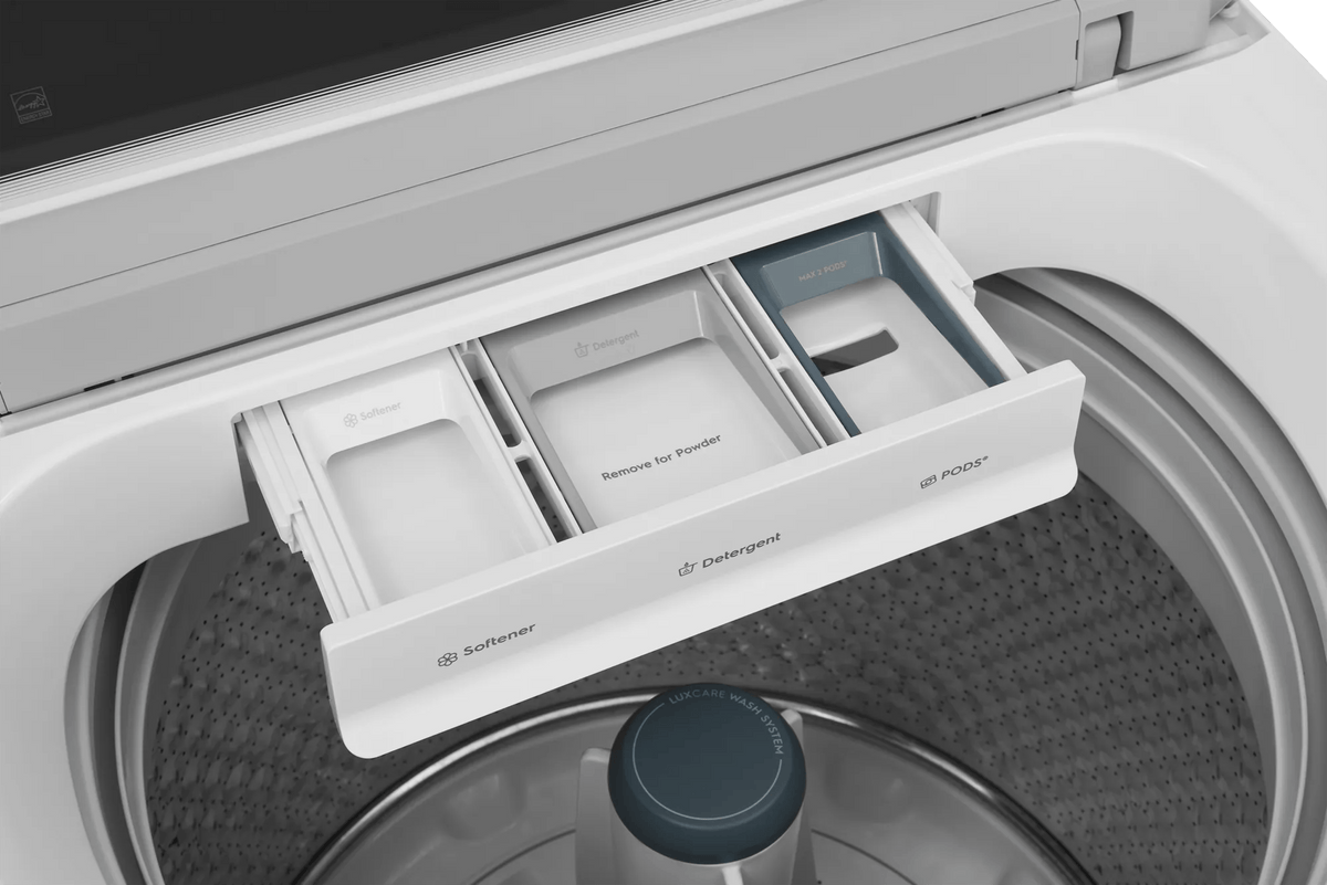 Electrolux ELVW7405AW top load washer - control panel close-up