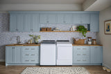 Electrolux ELVW7405AW washer and matching dryer lifestyle view