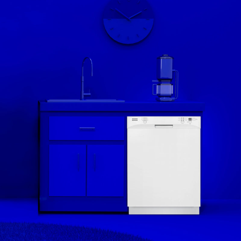 Element 24 Front Control Built-In Dishwasher - White (ENB6632PEBW) - (ENB6632PEBW) - ELEMENT APPLIANCE