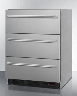 24" Wide 3-drawer All-freezer, ADA Compliant - (EQFM3DADA)