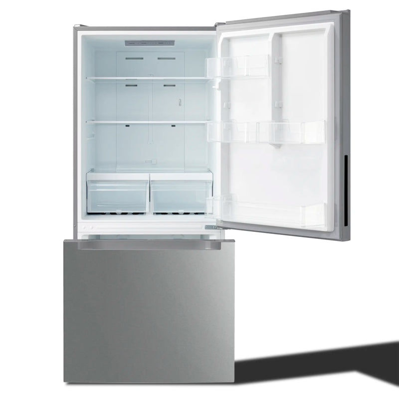 Element 18.7 cu. ft. Bottom Freezer Refrigerator - Stainless Steel - (ERBM19CBS) - ELEMENT APPLIANCE