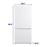 Element 18.7 cu. ft. Bottom Freezer Refrigerator - White - (ERBM19CBW) - ELEMENT APPLIANCE