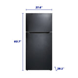 Element 14.2 cu. ft. Top Freezer Refrigerator - Black - (ERT14CSCB) - ELEMENT APPLIANCE