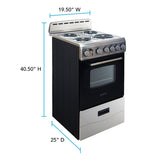 20" Electric Range - (ERU200P3S)