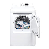 Element ETD7027GCW gas dryer with door open
