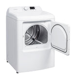 Element ETD7027GCW gas dryer side view with door open