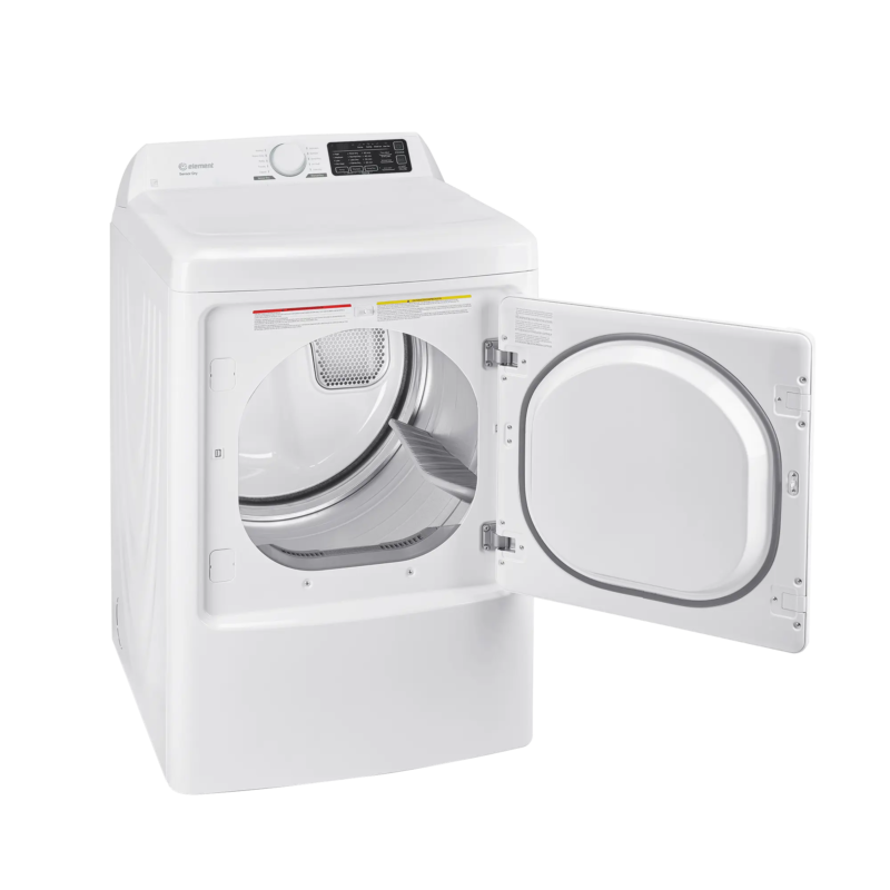 Element 7.5 cu. ft. Electric Dryer - White, ENERGY STAR (ETD7527EBW) - (ETD7527EBW) - ELEMENT APPLIANCE