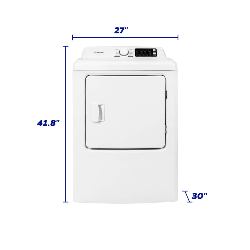 Element 6.7 Cu. Ft. Gas Dryer - White (ETDG6727CW) - (ETDG6727CW)