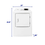 Element 6.7 Cu. Ft. Gas Dryer - White (ETDG6727CW) - (ETDG6727CW)