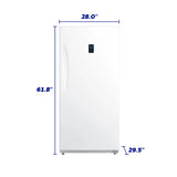 Element 13.8 cu. ft. Upright Convertible Freezer / Refrigerator - White, ENERGY STAR (EUF14CEBW) - (EUF14CEBW) - ELEMENT APPLIANCE
