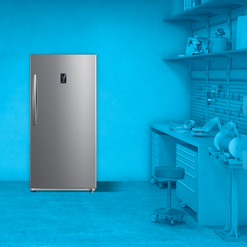 Element 17.0 cu. ft. Upright Convertible Freezer / Refrigerator - Stainless Steel, ENERGY STAR (EUF17CECS) - (EUF17CECS)