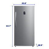 Element 17.0 cu. ft. Upright Convertible Freezer / Refrigerator - Stainless Steel, ENERGY STAR (EUF17CECS) - (EUF17CECS)