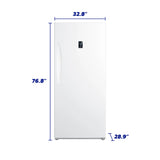 Element 21.0 cu. ft. Upright Convertible Freezer / Refrigerator - White, ENERGY STAR (EUF21CEBW) - (EUF21CEBW) - ELEMENT APPLIANCE