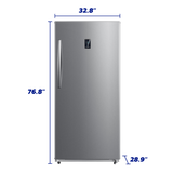 Element 21.0 cu. ft. Upright Convertible Freezer / Refrigerator - Stainless Steel, ENERGY STAR (EUF21CECS) - (EUF21CECS)