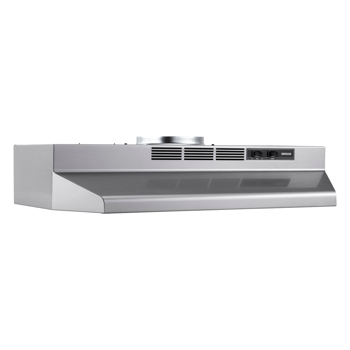 Broan F4030SF range hood, angled product view