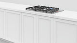 Fisher & Paykel CDV3-304H-N 30-inch Gas Cooktop - Angled Kitchen Install