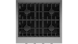 Fisher & Paykel CPV3-304-N Professional Rangetop top surface detail