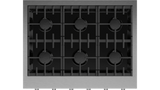 Fisher & Paykel CPV3-366-L Professional Rangetop top surface detail