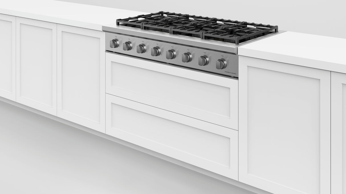 Fisher & Paykel CPV3-488-N Professional Rangetop installed in modern kitchen