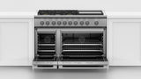 Fisher & Paykel RGV3-485GD-N 48-inch Professional Gas Range with Griddle - In Kitchen Setting