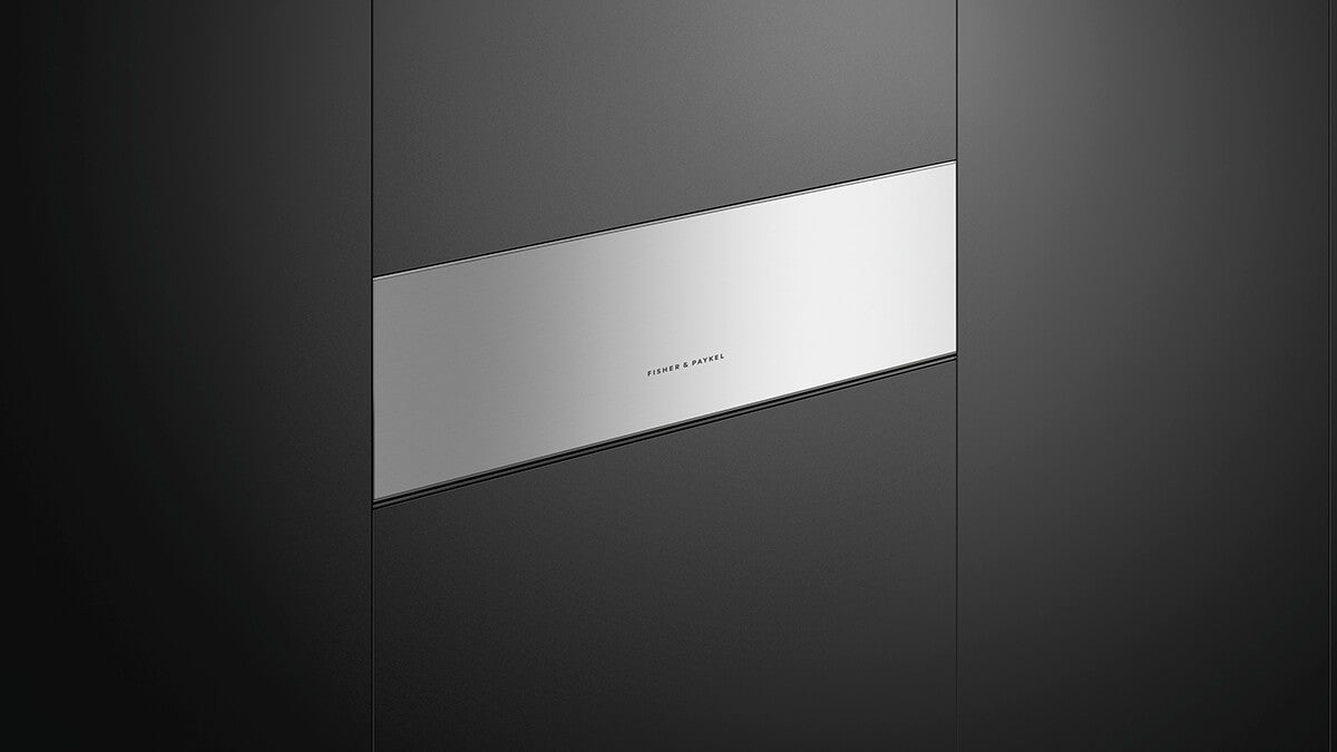 Fisher & Paykel VB30SDEX1 Contemporary Vacuum Seal Drawer installed, drawer closed