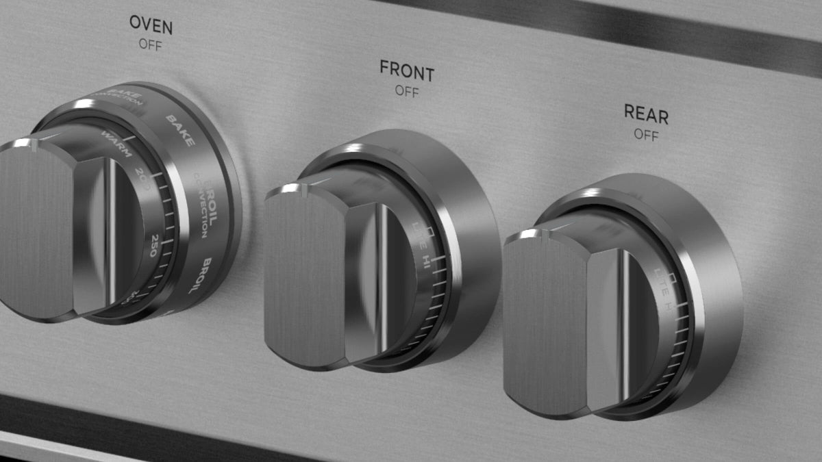 Fisher & Paykel RGV3-488L Design Quality Dial Detail