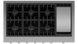 Fisher & Paykel CPV3-486GD-N Professional Rangetop top surface detail