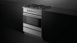 Fisher & Paykel OR30SDG4X1 range in situ kitchen feature shot